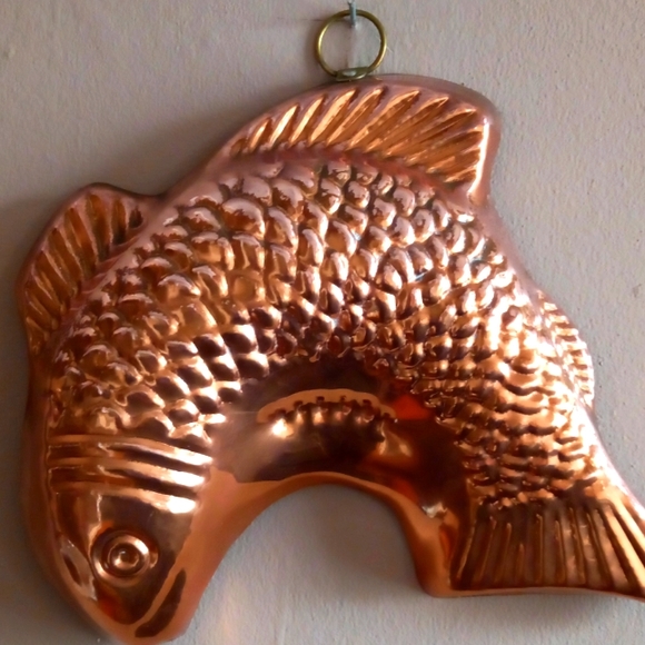 Vintage Other - Copper fish mold